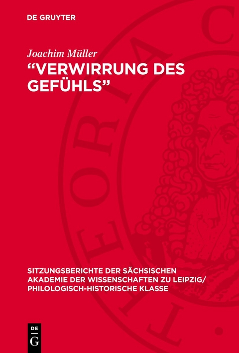 &bdquo;Verwirrung des Gef&uuml;hls&ldquo; - Joachim M&uuml;ller