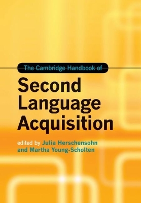 The Cambridge Handbook of Second Language Acquisition - 