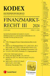 Kodex Finanzmarktrecht Band III 2024 - 