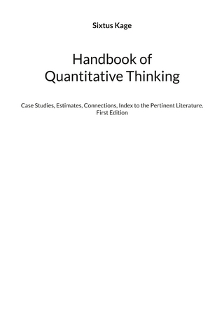 Handbook of Quantitative Thinking