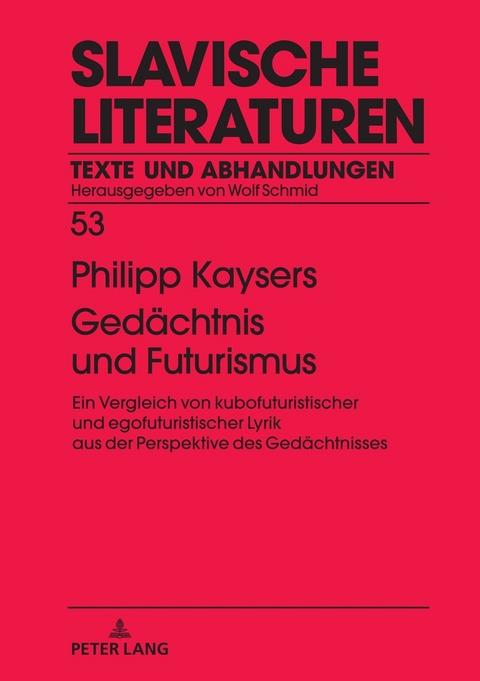 Ged&auml;chtnis und Futurismus - Phillip Kaysers