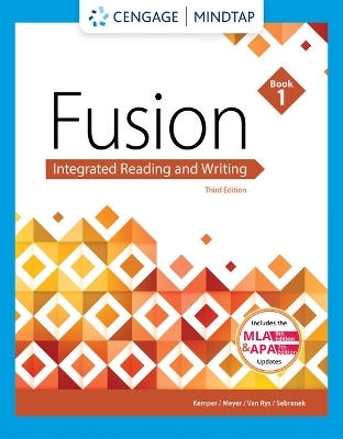 Custom MindTap Developmental English with Write Experience 2.0 Powered  by MyAccess, 1 term (6 months) Printed Access Card for Kemper/Meyer/Van Rys/Sebranek's Fusion: Integrated Reading and Writing, Book 1