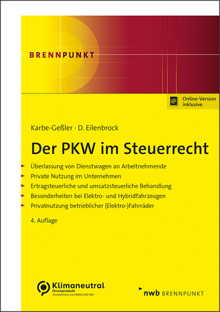 Der PKW im Steuerrecht
