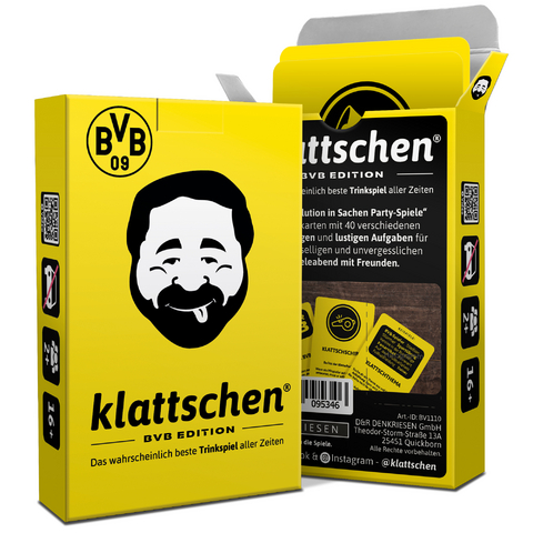 DENKRIESEN - klattschen&reg; - Trinkspiel - BVB Edition - Denis G&ouml;rz, Ricardo Barreto