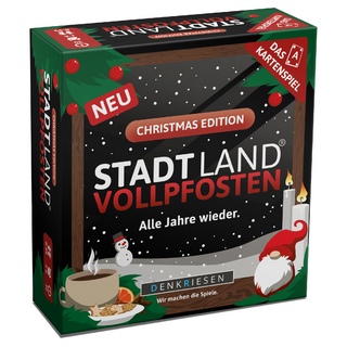 DENKRIESEN - STADT LAND VOLLPFOSTEN® - Das Kartenspiel – CHRISTMAS EDITION - 