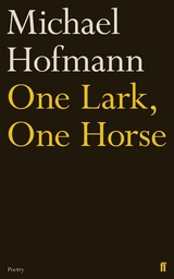One Lark, One Horse -  Michael Hofmann