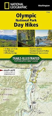 Olympic National Park Day Hikes Map -  National Geographic Maps