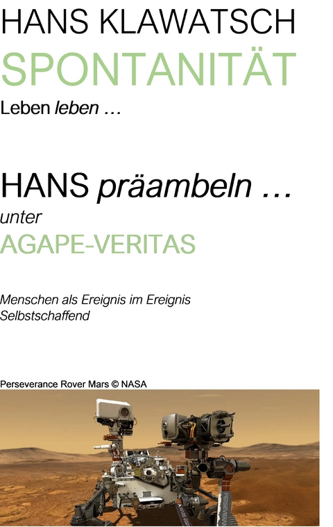 SPONTANIT&Auml;T - Johann (Hans) Klawatsch