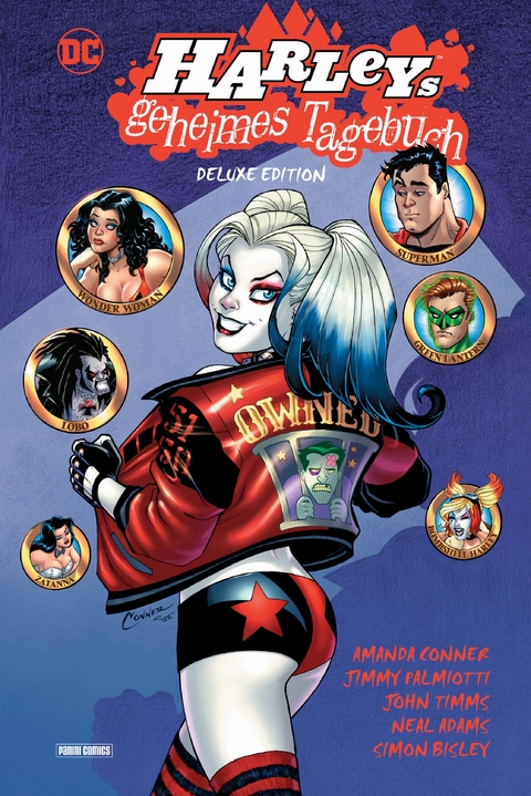 Harley Quinn - Harleys geheimes Tagebuch (Deluxe Edition) - Amanda Conner, Jimmy Palmiotti, John Timms, Alain Mauricet, Joseph Michael Linsner, Billy Tucci, Flaviano Armentaro, Neal Adams, Simon Bisley, Dave Johnson