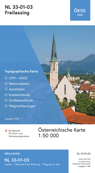 BEV-Karte 3203, Freilassing 1:50 000