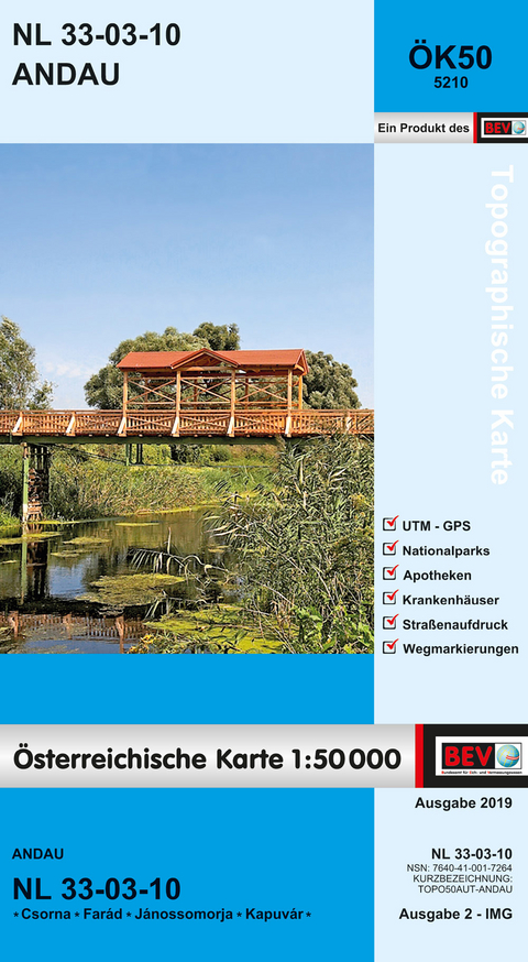 BEV-Karte 5210, Andau 1:50 000 - 