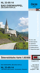 BEV-Karte 4114, Bad Eisenkappel / Železna Kapla 1:50 000 - 