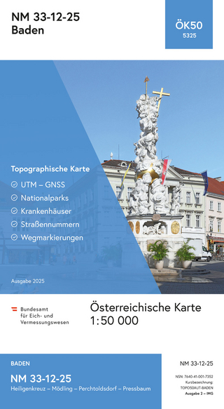 BEV-Karte 5325, Baden 1:50 000