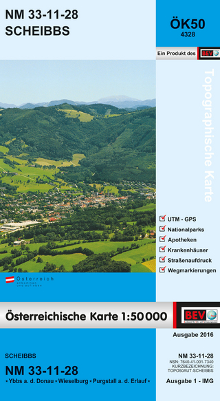 BEV-Karte 4328, Scheibbs 1:50 000