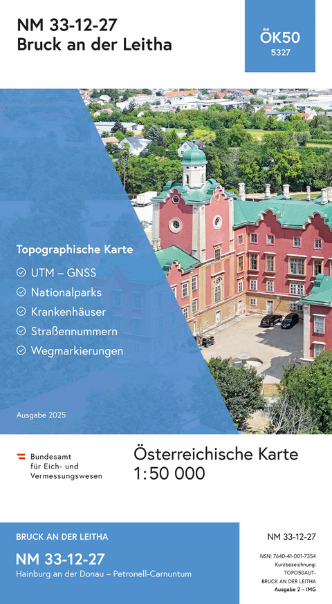 BEV-Karte 5327, Bruck an der Leitha 1:50 000 - 