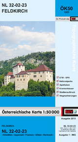BEV-Karte 1223, Feldkirch 1:50 000 - 