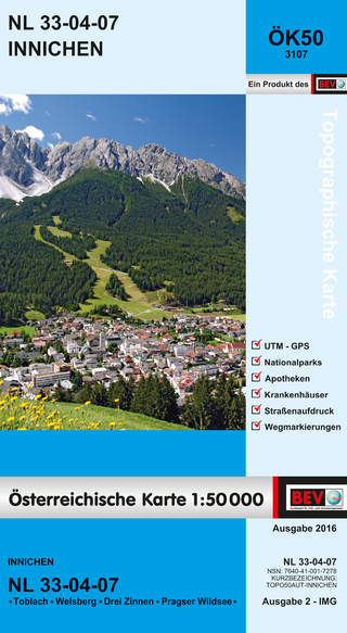 BEV-Karte 3107, Innichen 1:50 000