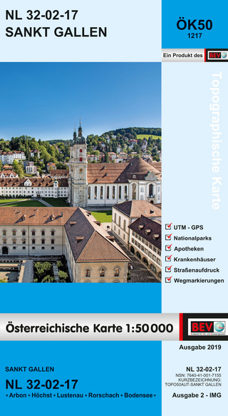 BEV-Karte 1217, Sankt Gallen 1:50 000
