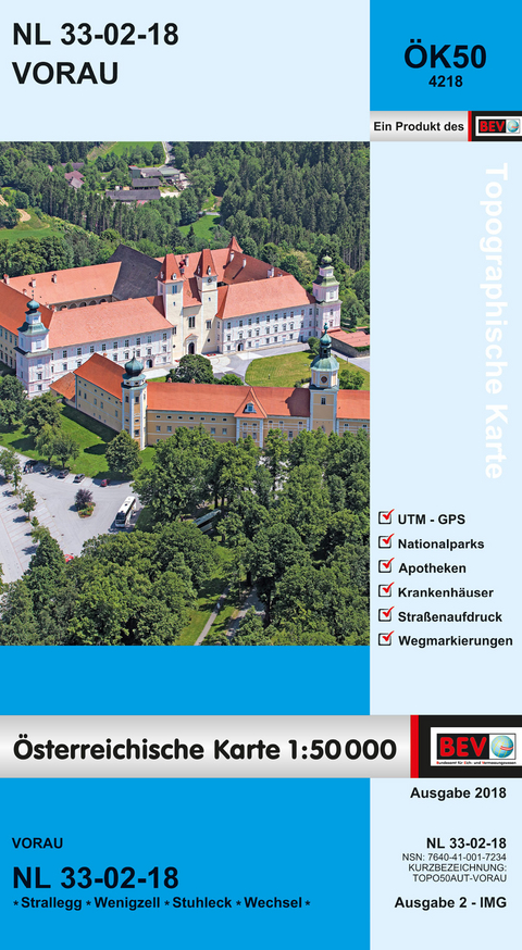 BEV-Karte 4218, Vorau 1:50 000 - 