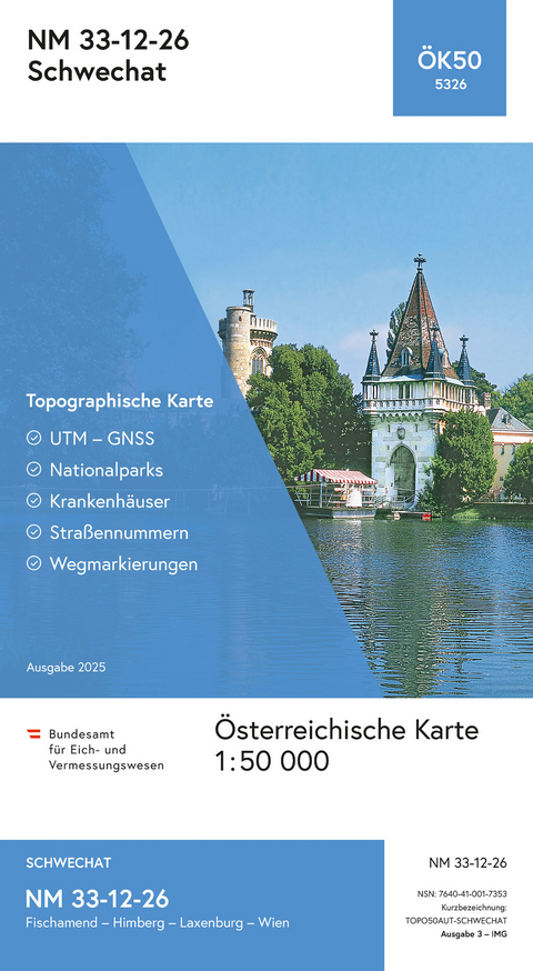 BEV-Karte 5326, Schwechat 1:50 000 - 