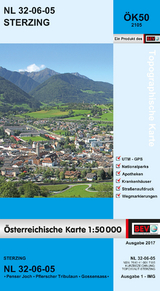 BEV-Karte 2105, Sterzing 1:50 000 - 