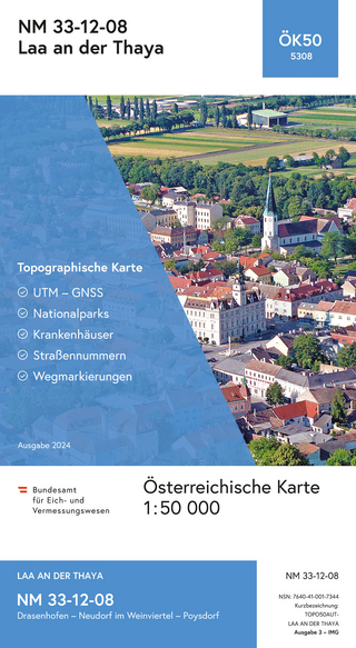 BEV-Karte 5308, Laa an der Thaya 1:50 000