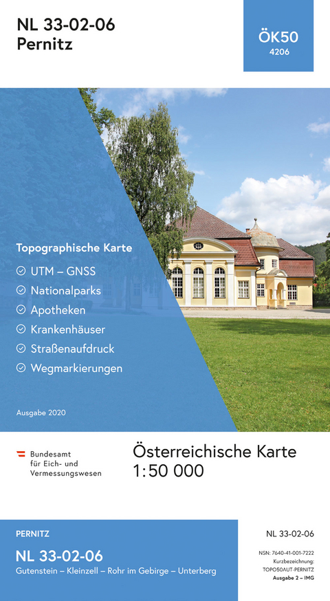 BEV-Karte 4206, Pernitz 1:50 000 - 