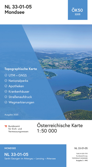 BEV-Karte 3205, Mondsee 1:50 000