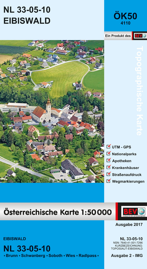 BEV-Karte 4110, Eibiswald 1:50 000 - 