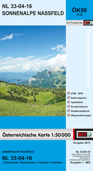 BEV-Karte 3116, Sonnenalpe Nassfeld 1:50 000