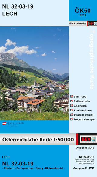 BEV-Karte 2219, Lech 1:50 000