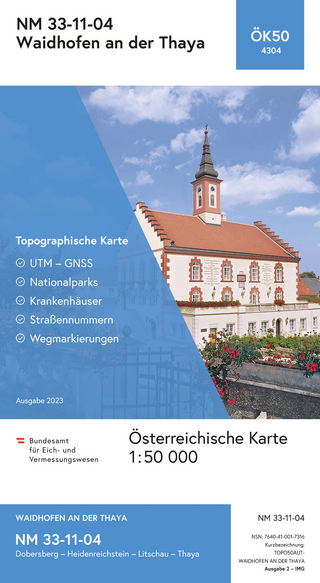 BEV-Karte 4304, Waidhofen an der Thaya 1:50 000