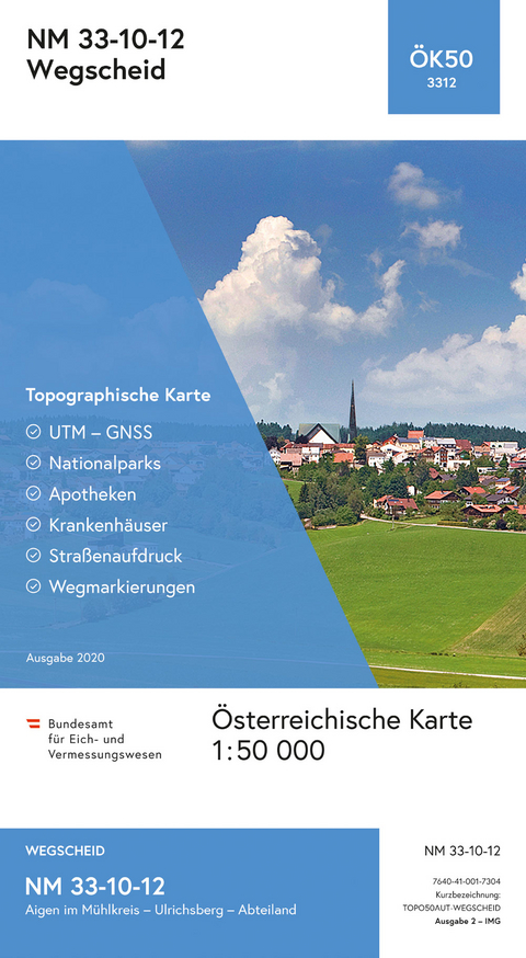 BEV-Karte 3312, Wegscheid 1:50 000 - 