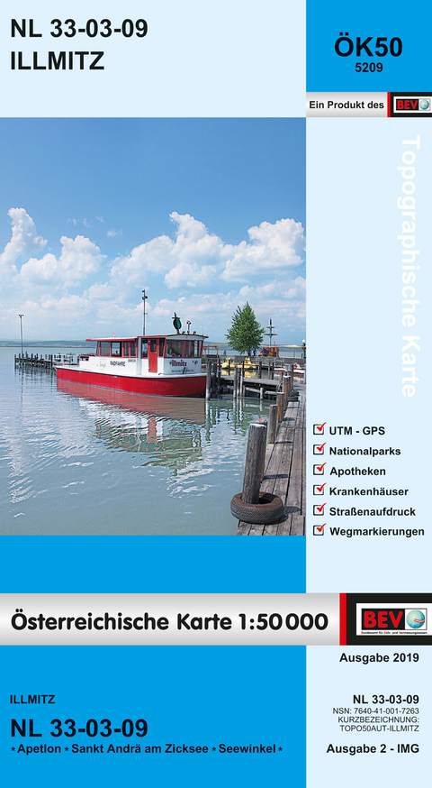 BEV-Karte 5209, Illmitz 1:50 000 - 