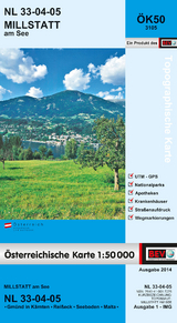 BEV-Karte 3105, Millstatt am See 1:50 000 - 
