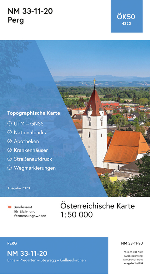 BEV-Karte 4320, Perg 1:50 000 - 