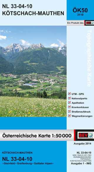 BEV-Karte 3110, Kötschach 1:50 000