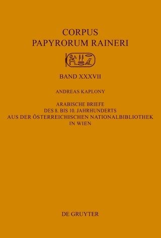 Arabische Briefe des 8. bis 10. Jahrhunderts aus der Österreichischen Nationalbibliothek in Wien