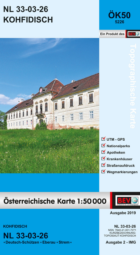 BEV-Karte 5226, Kohfidisch 1:50 000 - 