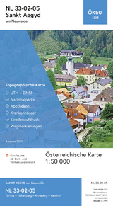 BEV-Karte 4205, St. Aegyd am Neuwalde 1:50 000 - 