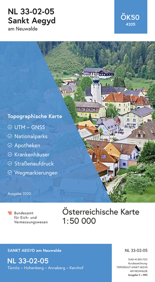 BEV-Karte 4205, St. Aegyd am Neuwalde 1:50 000
