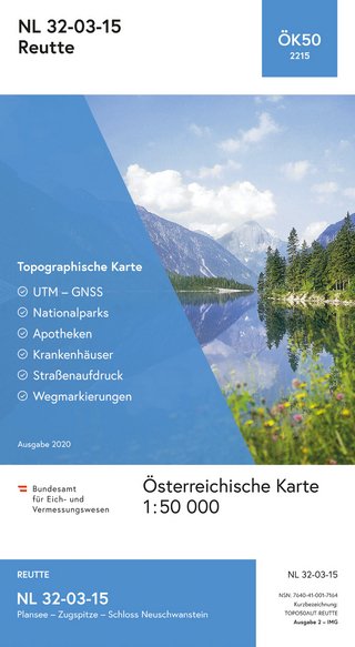 BEV-Karte 2215, Reutte 1:50 000