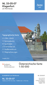 BEV-Karte 4107, Klagenfurt am W&ouml;rthersee 1:50 000 - 