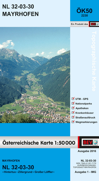 BEV-Karte 2230, Mayrhofen 1:50 000