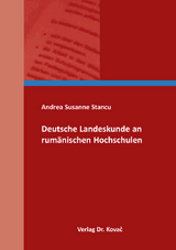 Deutsche Landeskunde an rumänischen Hochschulen - Andrea Susanne Stancu