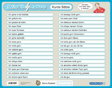 Meine Blitzlesekarte - Kurze S&auml;tze - Katrin Langhans