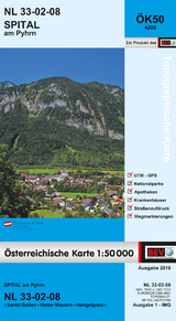 BEV-Karte 4208, Spital am Pyhrn 1:50 000 - 
