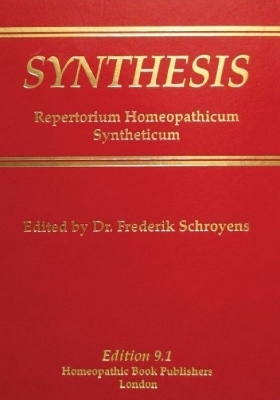 Synthesis Repertorium Homeopathicum Syntheticum Edition 9.1 - Dr Frederik Schroyens