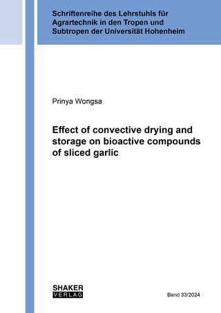 Effect of convective drying and storage on bioactive compounds of sliced garlic