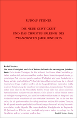 Die neue Geistigkeit und das Christus-Erlebnis des zwanzigsten Jahrhunderts - Rudolf Steiner